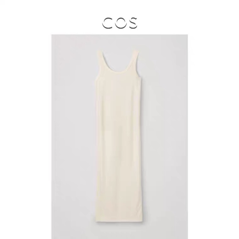NWOT COS off white tank dress size XS